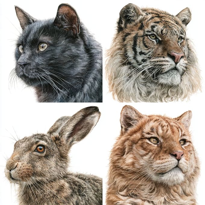 illustrate animals with watercolour