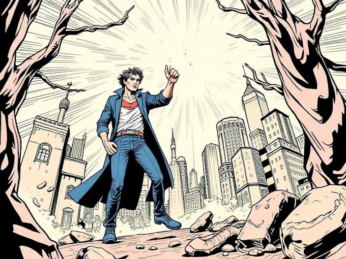 do comic book illustration with comic book illustrator