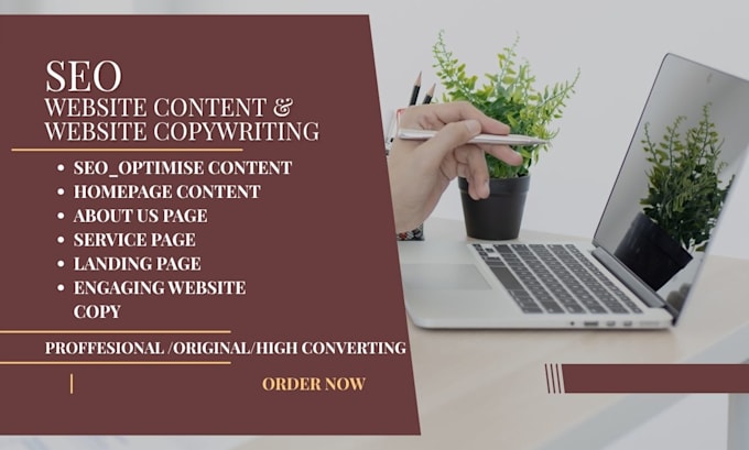 write SEO website content and website copy