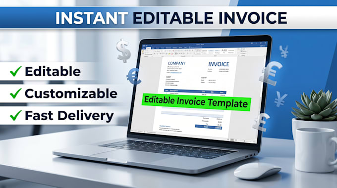 create editable invoice templates