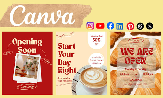 create social media posts in canva