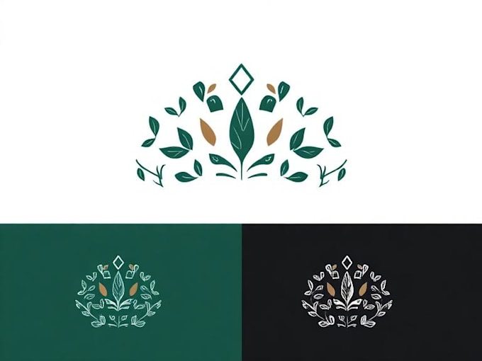 design a minimalist botanical boho logo