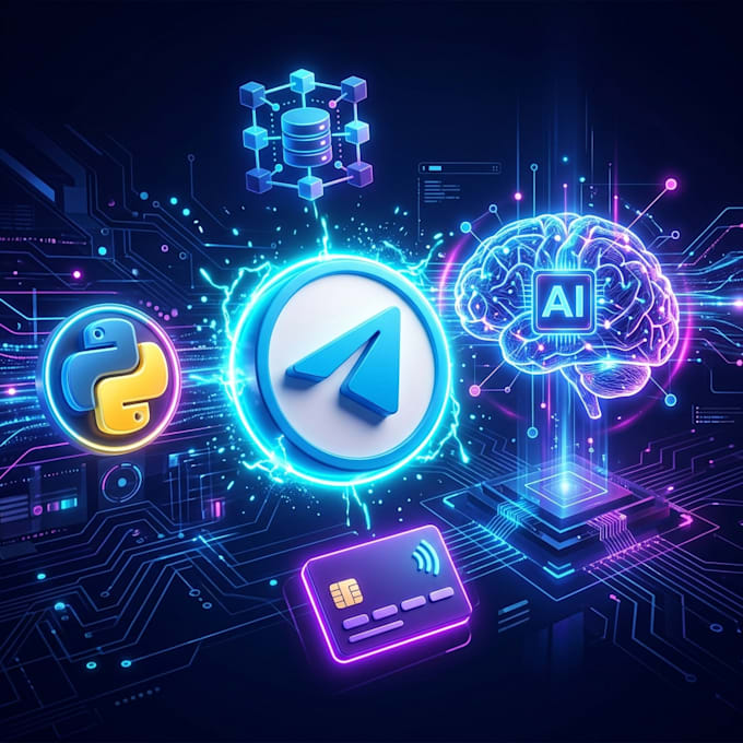 develop a custom ai telegram bot with database and payment