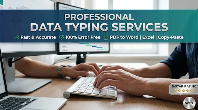 provide fast and accurate data entry and typing services