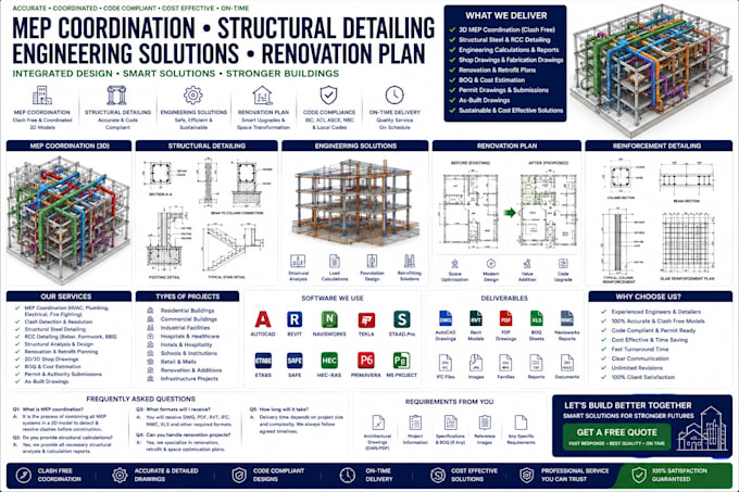 do mep coordination structural detailing engineering solutions renovation plan