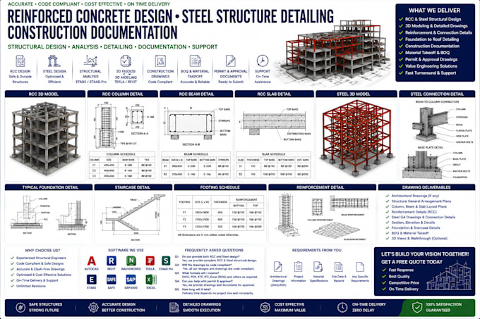 reinforced concrete design steel structure detailing construction documentation