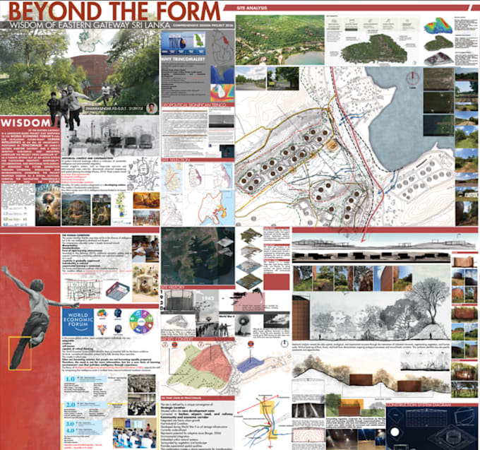 professional architecture and landscape presentation boards