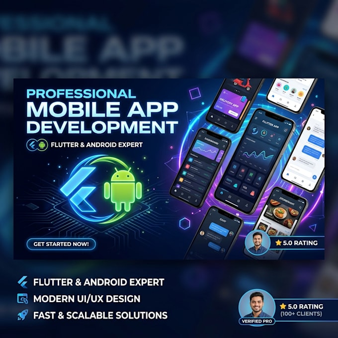 develop a custom android app using flutter