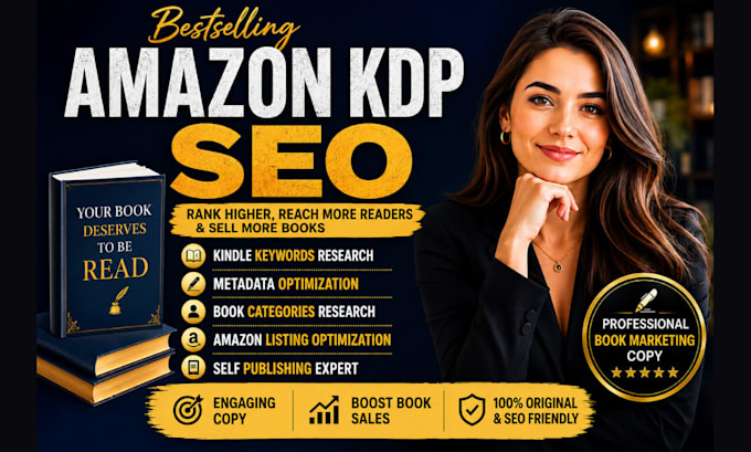 optimize amazon kdp book listing, kdp seo, kindle keywords, metadata optimize