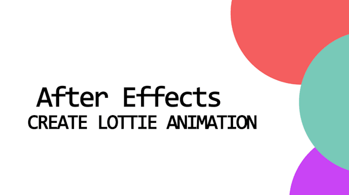 create a professional looped lottie animation