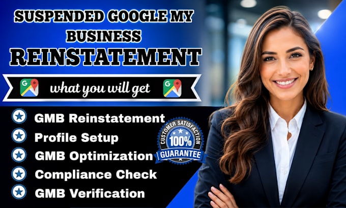 reinstate suspended gmb, profile setup, gmb optimization and verification