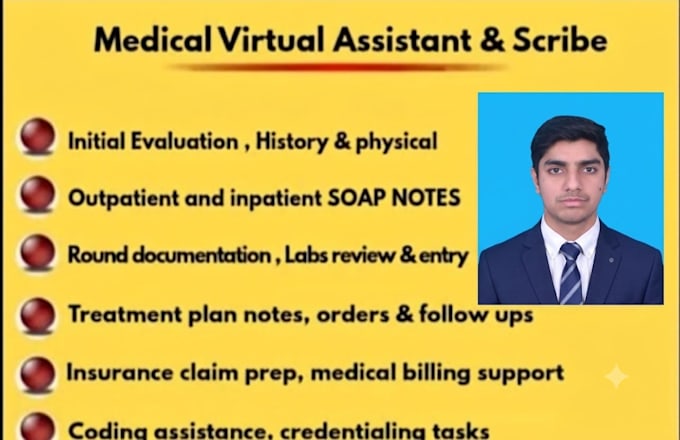 medical virtual assistance and scribe