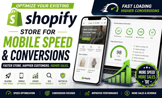 optimize your existing shopify store for mobile speed and conversions