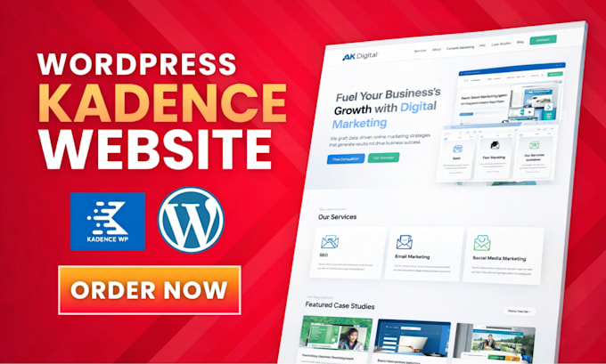 build kadence wordpress website woocommerce store with kadence theme and block