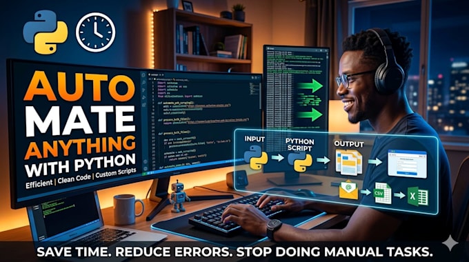 write custom python automation scripts to automate tasks