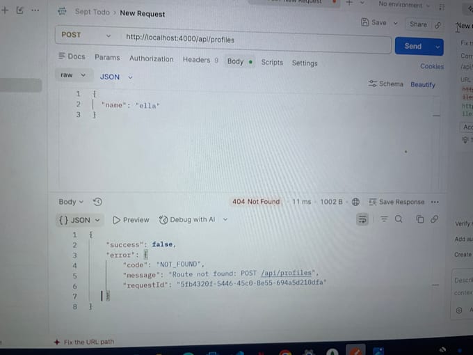reliably debug fix and optimize your nodejs backend and express API