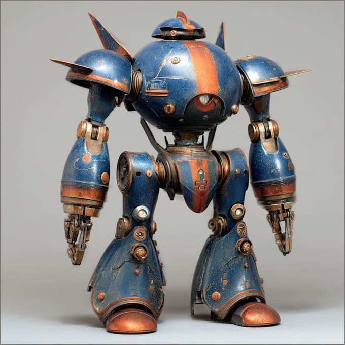 design a custom mecha robot mascot logo