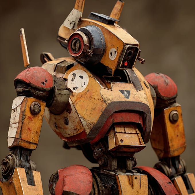 create custom mecha robot art