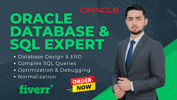 design your oracle database, erd, and write complex sql queries