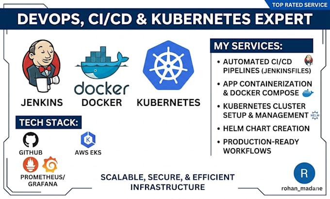 build jenkins cicd pipeline with docker, k8s and AWS