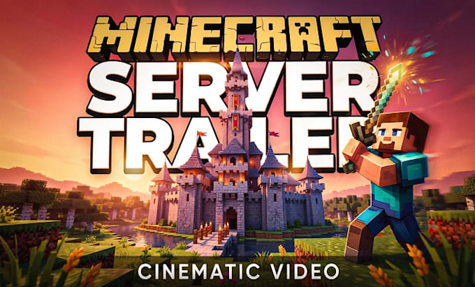 create a cinematic minecraft server trailer and promo video