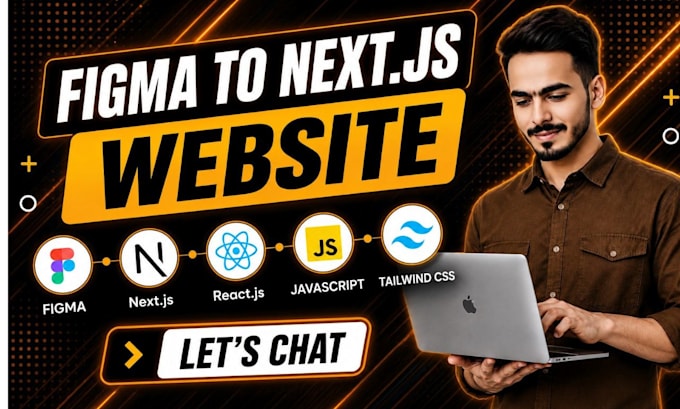 convert figma to next js website as a front end developer
