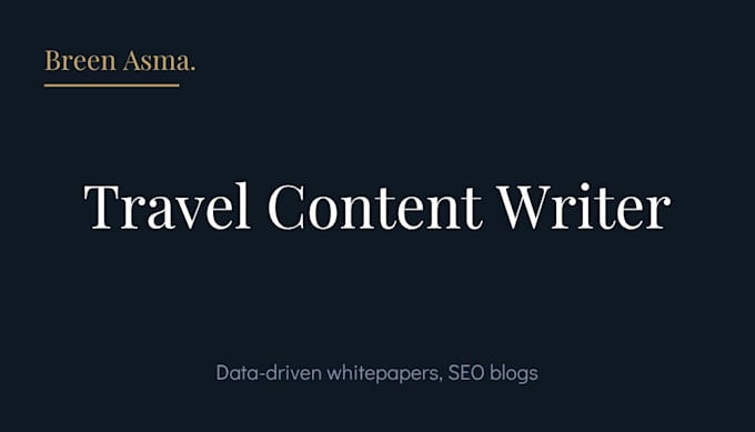 be your travel content writer for blogs, guides, and itineraries