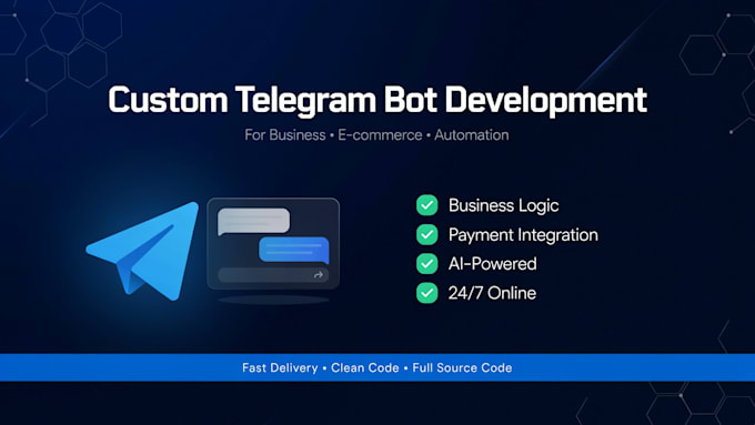 develop a custom telegram bot for your business