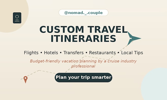create a custom budget travel itinerary for your vacation