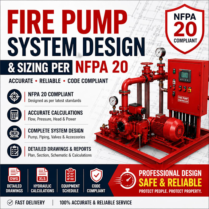 design fire pump system design and sizing per nfpa 20