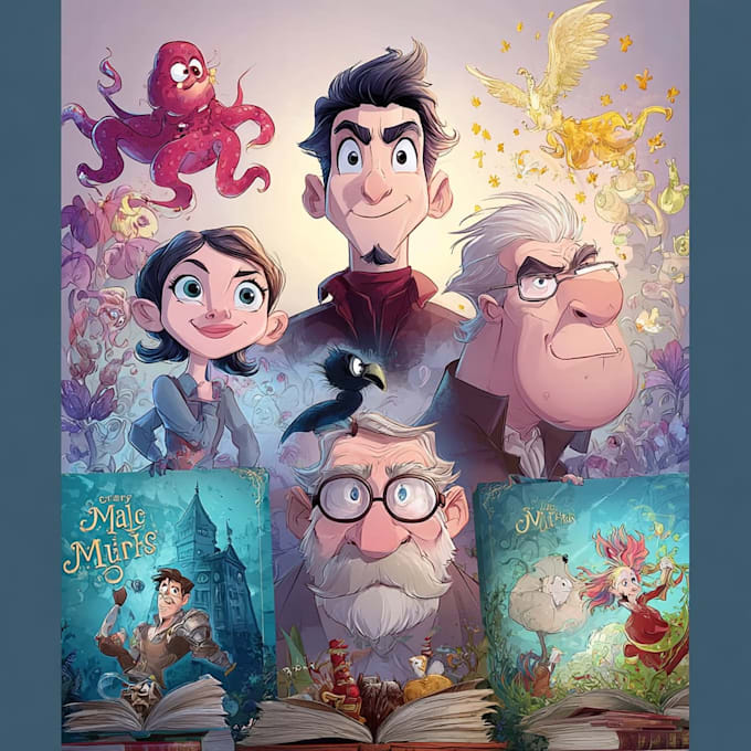 design cute children book covers for kids stories