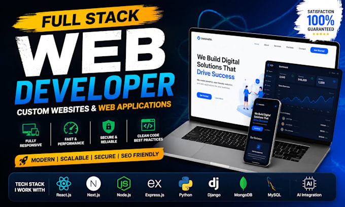 Build custom website development as a full stack web developer by Code ...
