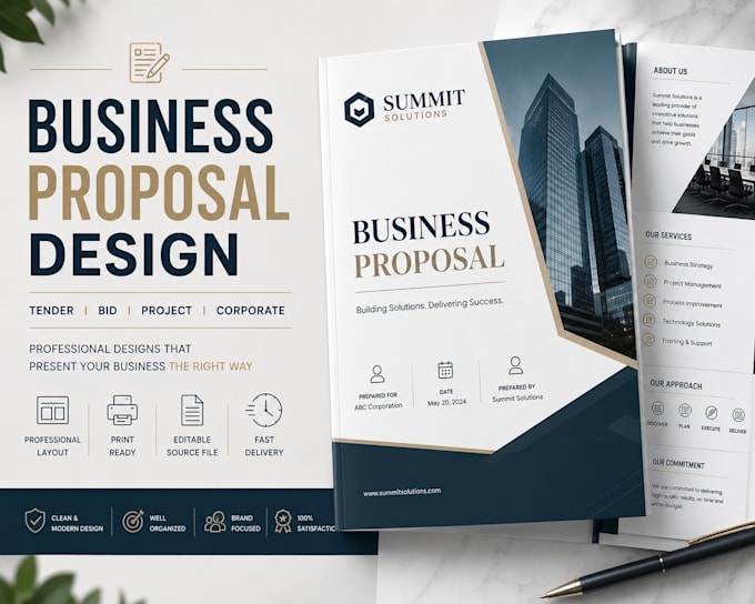 design a professional business proposal