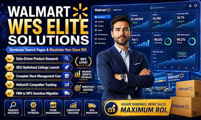 do walmart wfs product research, listing optimization, and SEO