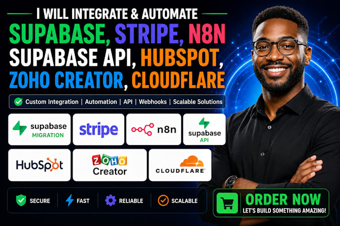 do supabase migration stripe n8n supabase api hubspot zoho creator cloudflare