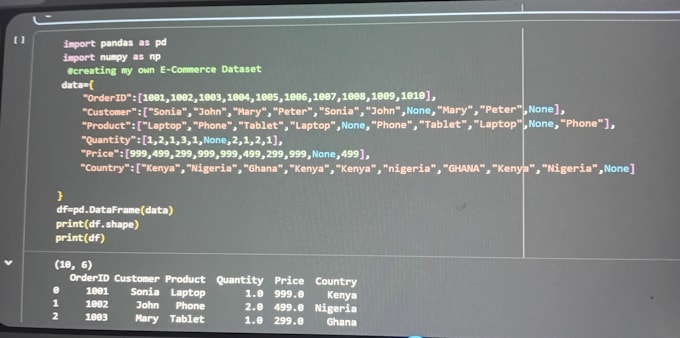 clean and analyze your data using python and excel