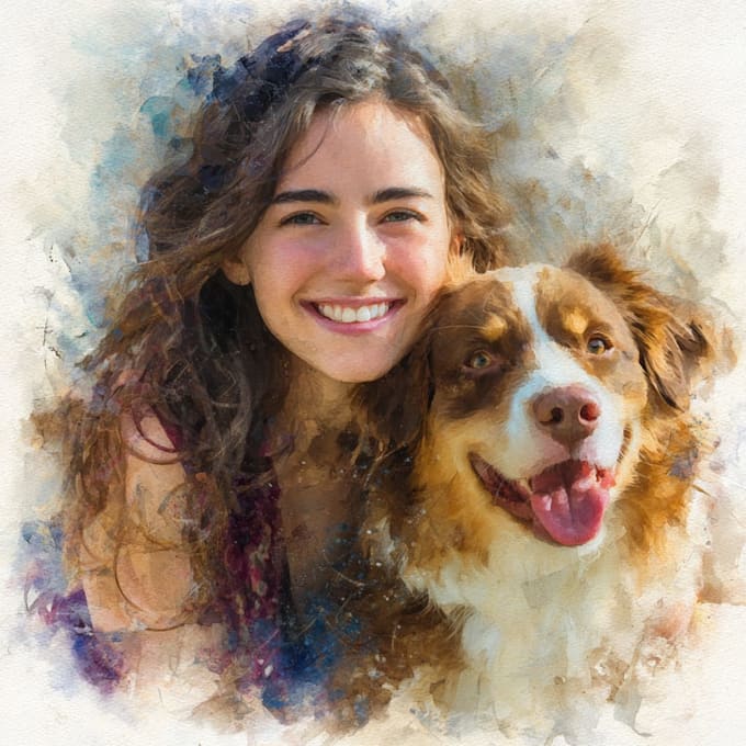 design custom pet portrait
