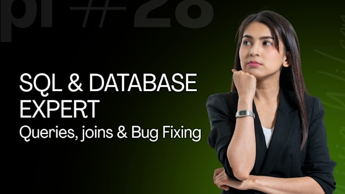 do write expert sql queries, database design and mysql bug fixing