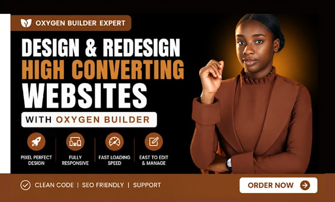 build, redesign and customize wordpress websites with oxygen builder