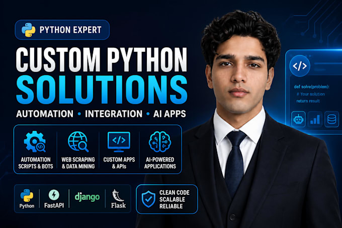 build custom python automation scripts and API integrations