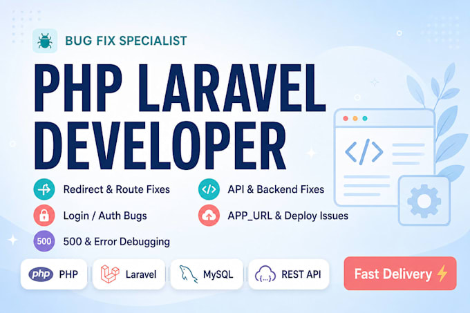 fix laravel bugs, redirect issues, and errors fast