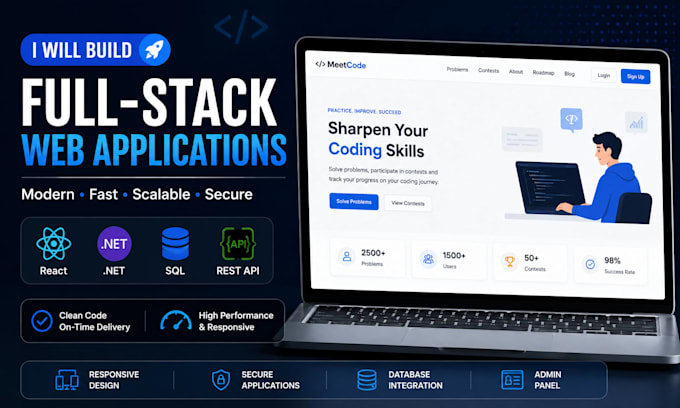 build a full stack website or web application for your business