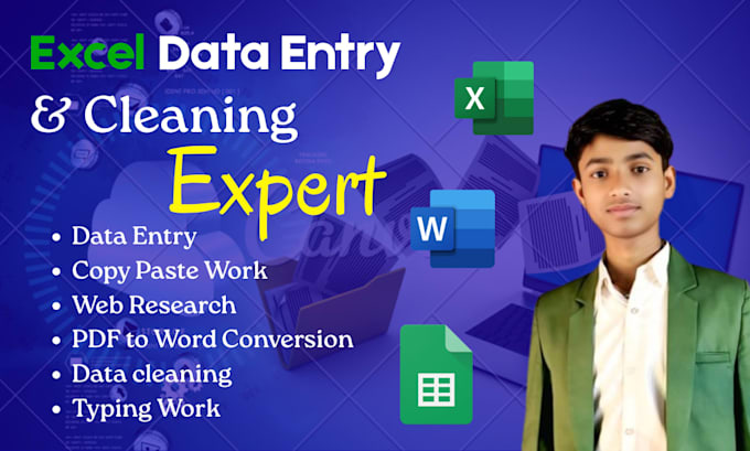 do expert data entry, data cleaning