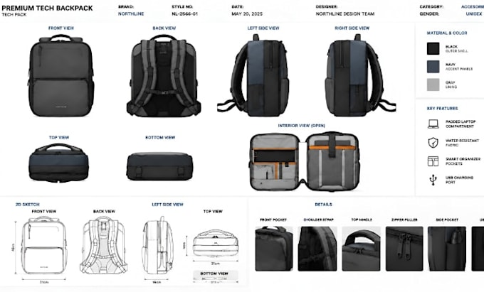 design bag tech pack handbag backpack tote bag and duffle bag tech pack