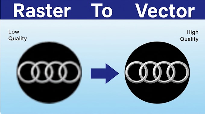 redraw, fix, or recreate any low resolution to vector