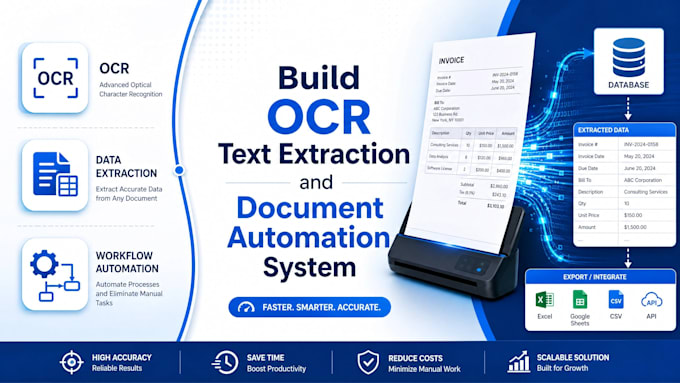 build ocr text extraction and document automation system