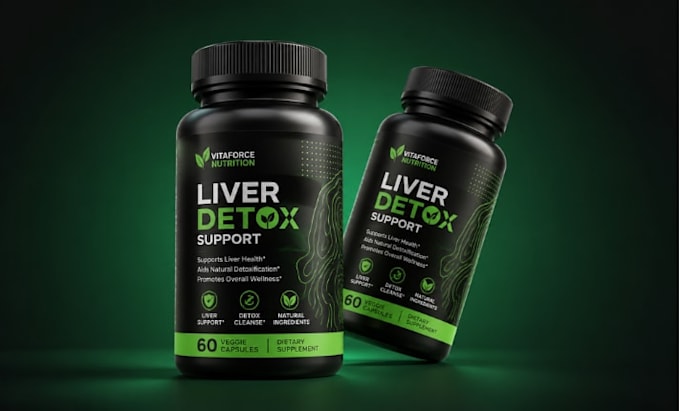 supplement label design, vitamin label, bottle label packaging design