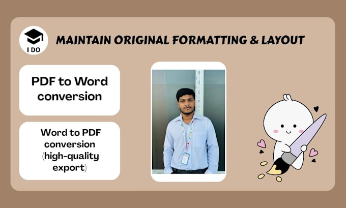 convert PDF to word and word to PDF professionally
