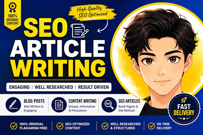 write SEO blog posts, article and content