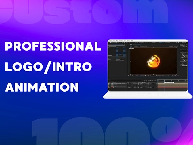 create professional 2d logo animation and youtube intro